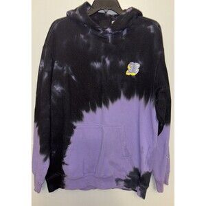 H&M Tye Dye Sponge Bob Pull Over Hoodie Featuring Squidward (On Back) Size LG.